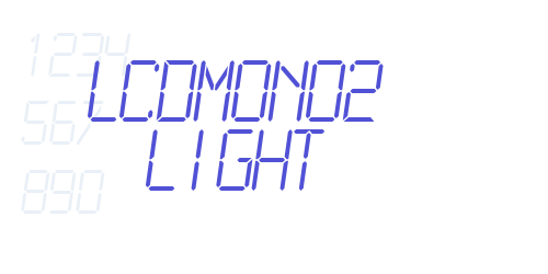 LCDMono2 Light-font-download