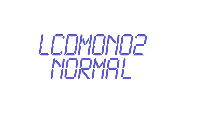 LCDMono2 Normal Font Download