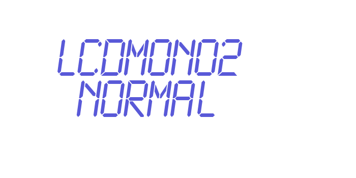 LCDMono2 Normal Font Download