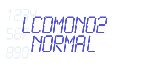 LCDMono2 Normal-font-download