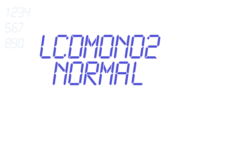 LCDMono2 Normal-font-download