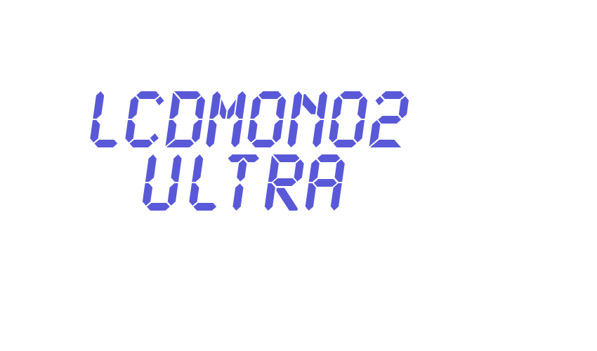 LCDMono2 Ultra Font Download