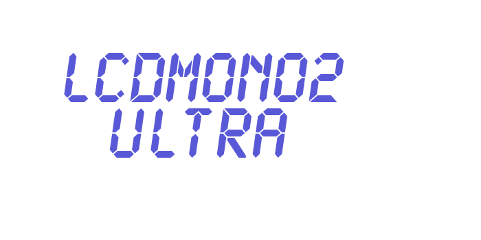 LCDMono2 Ultra Font Download