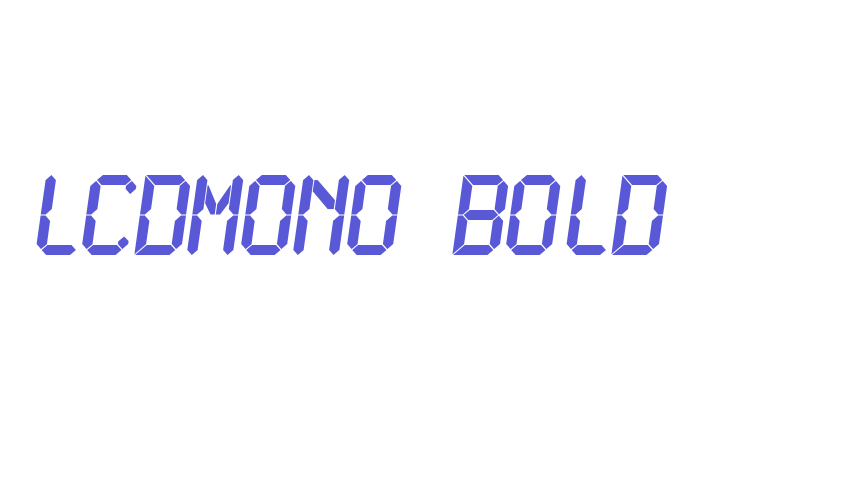 LCDMono Bold Font Download