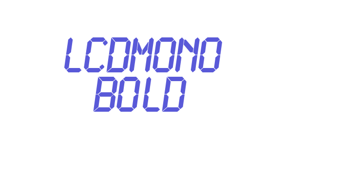 LCDMono Bold Font Download