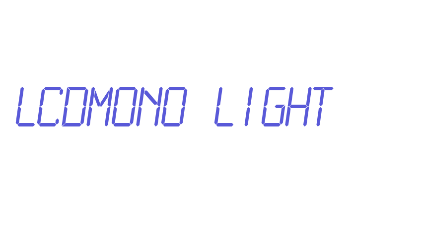 LCDMono Light Font Download