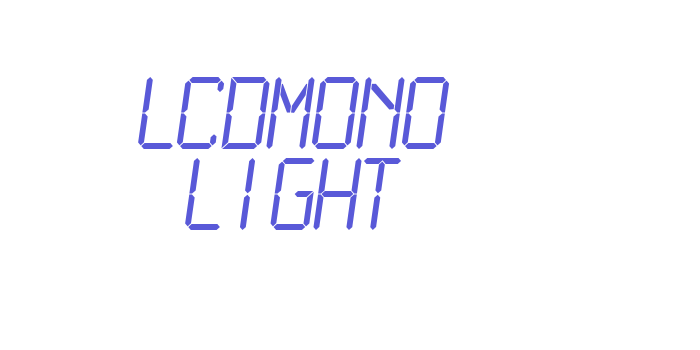 LCDMono Light Font Download