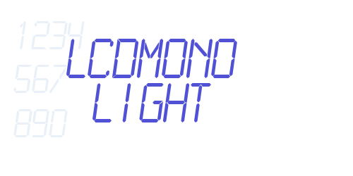 LCDMono Light-font-download