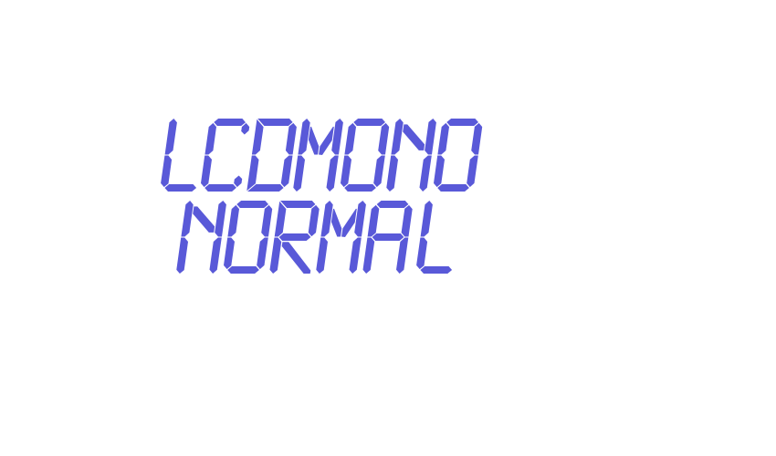 LCDMono Normal Font Download