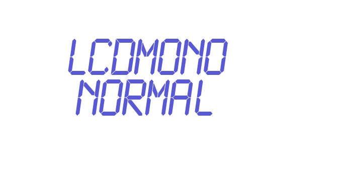 LCDMono Normal Font Download