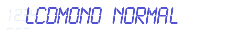 LCDMono Normal-font