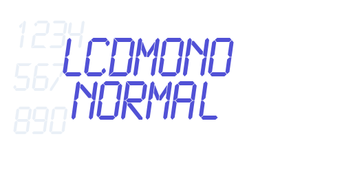 LCDMono Normal-font-download