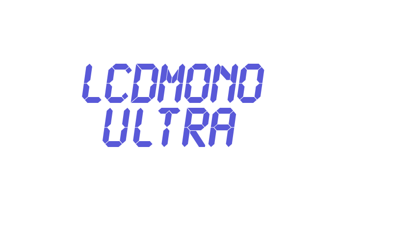 LCDMono Ultra Font Download