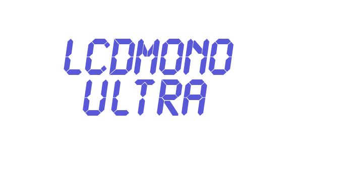 LCDMono Ultra Font Download