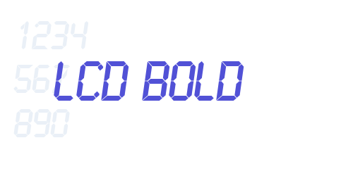 LCD Bold-font-download