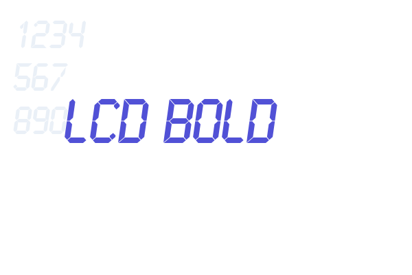 LCD Bold