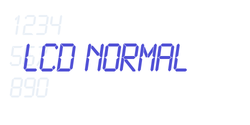 LCD Normal-font-download