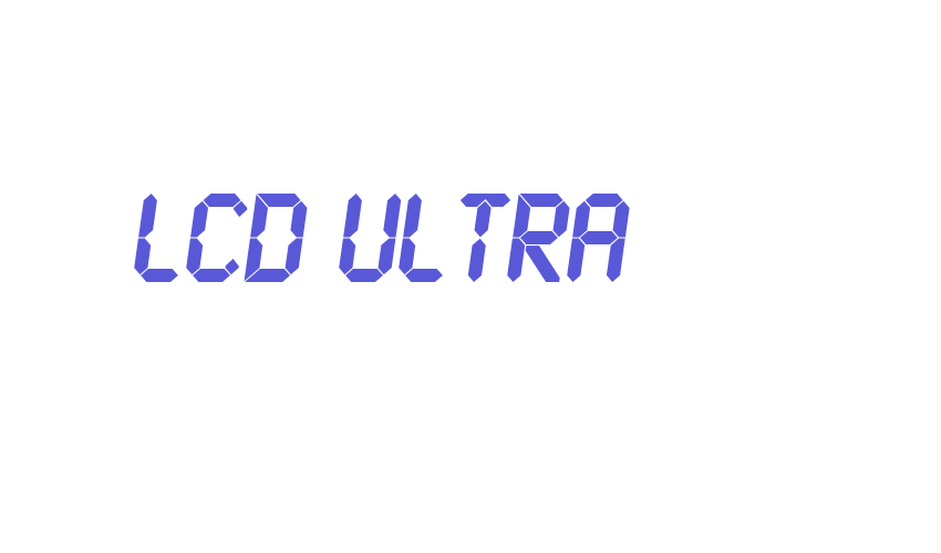 LCD Ultra Font Download