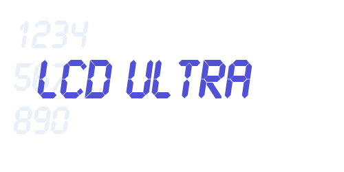 LCD Ultra-font-download