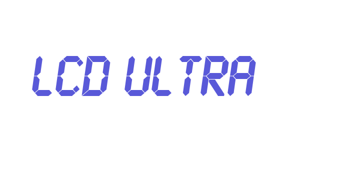 LCD Ultra Font