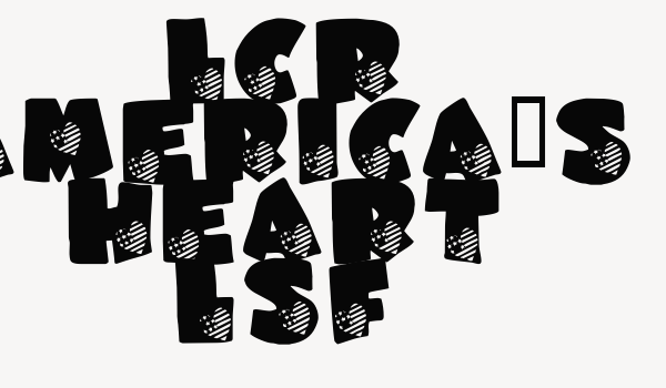 LCR America’s Heart LSF Font