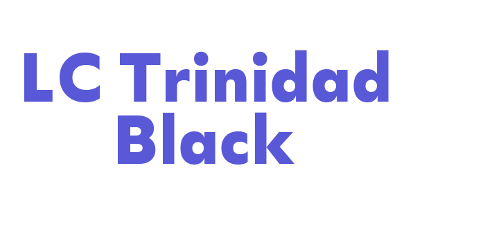 LC Trinidad Black Font