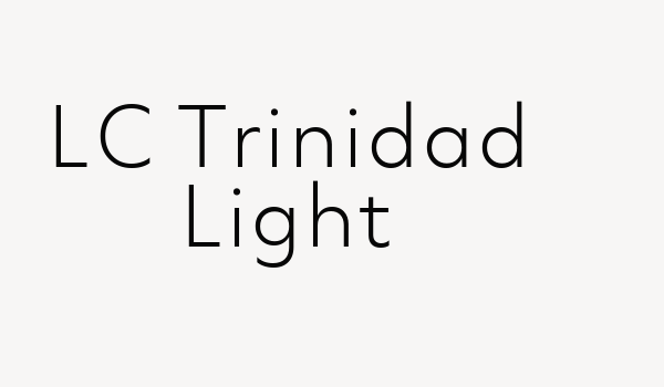 LC Trinidad Light Font