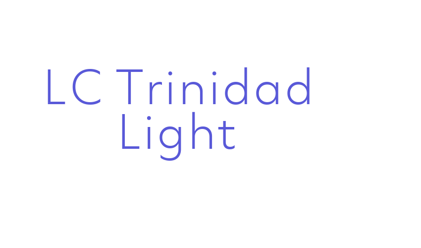 LC Trinidad Light Font