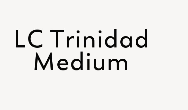 LC Trinidad Medium Font