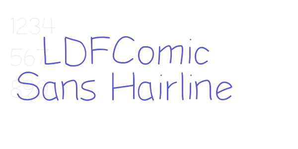 LDFComic Sans Hairline font