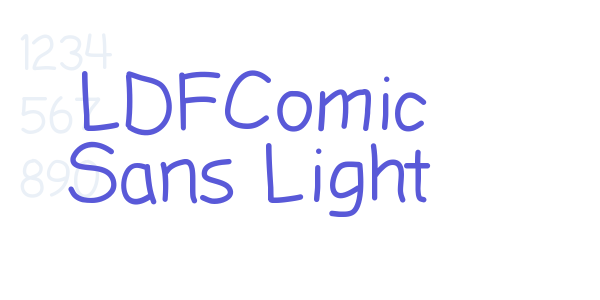 LDFComic Sans Light font