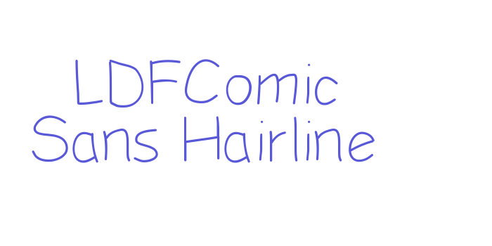 LDFComic Sans Hairline Font Download