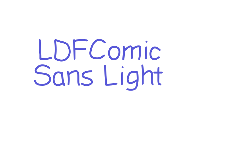 LDFComic Sans Light Font Download