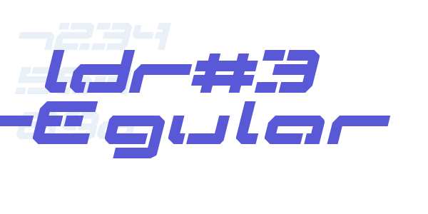 LDR#3 Regular font free