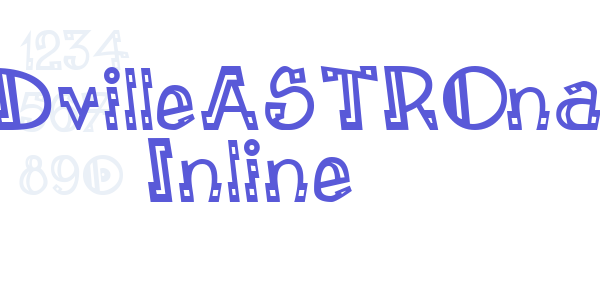 LEADvilleASTROnaut Inline font