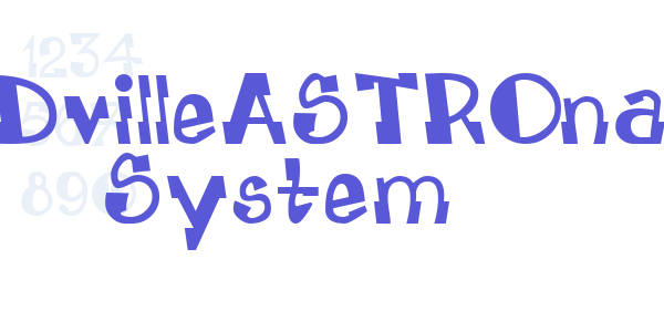 LEADvilleASTROnaut System font free