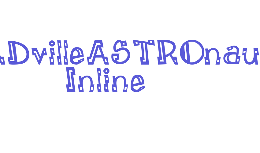 LEADvilleASTROnaut Inline Font