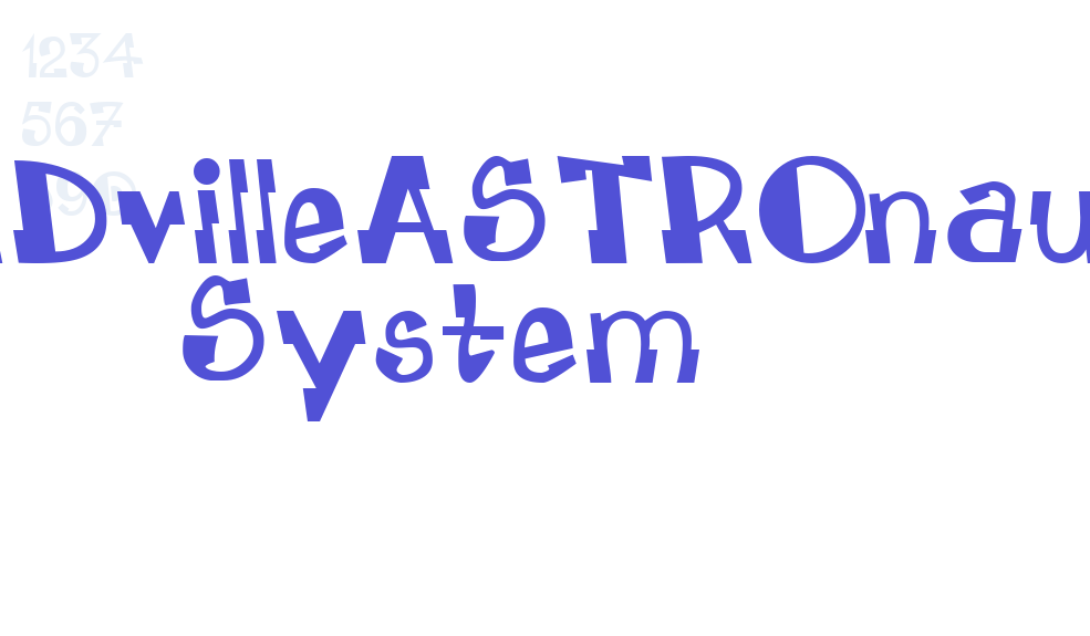 LEADvilleASTROnaut System-font-download