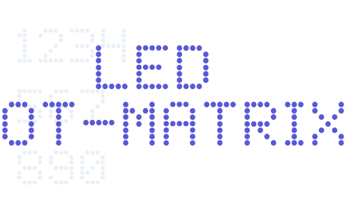 LED Dot-Matrix Font Download