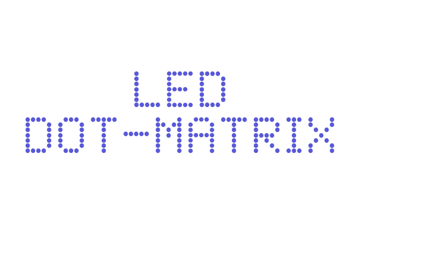 LED Dot-Matrix Font Download