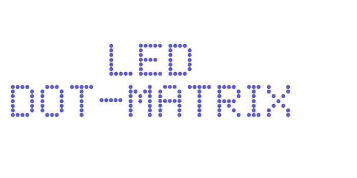 LED Dot-Matrix Font Download