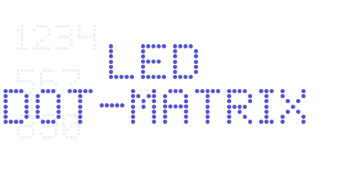 LED Dot-Matrix-font-download