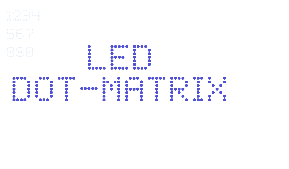 LED Dot-Matrix-font-download