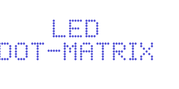 LED Dot-Matrix Font