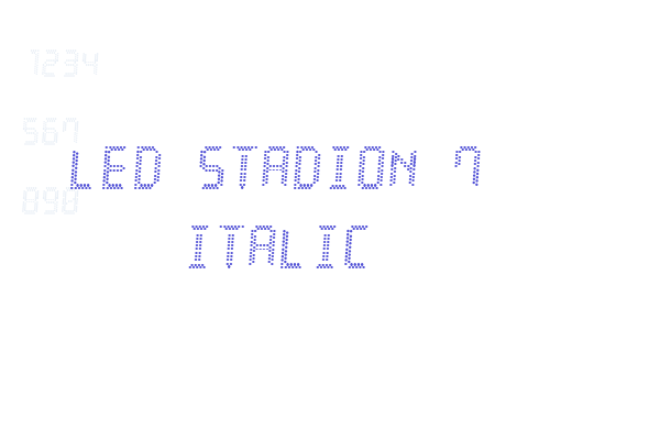 LED Stadion 7 Italic