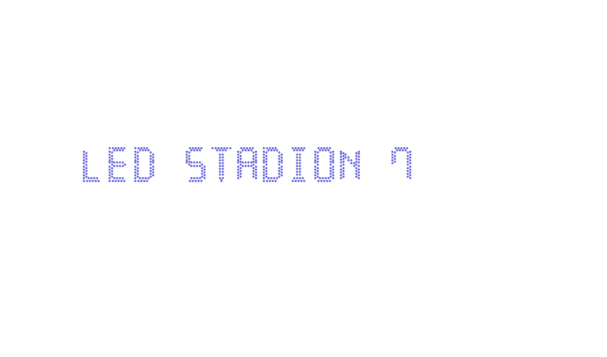 LED Stadion 7 Font Download