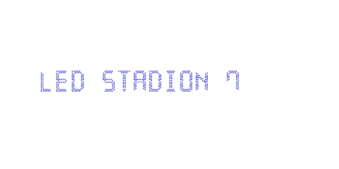 LED Stadion 7 Font Download