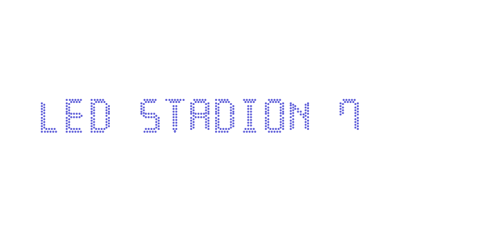 LED Stadion 7 Font