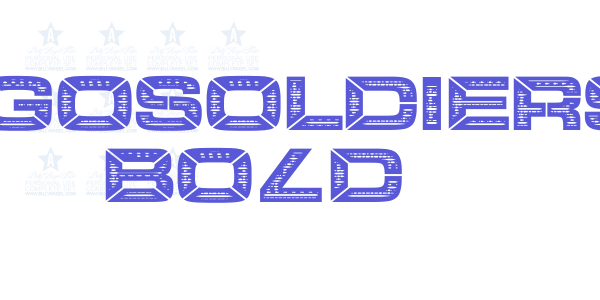 LEGOSOLDIERS Bold font free