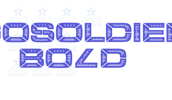 LEGOSOLDIERS Bold Font